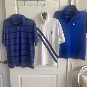 6 shirts Ralph Lauren White Polo Shirt  (6) other brands 2 new
